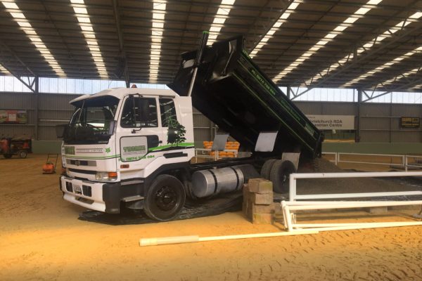 Thornz Landscapes Dumping Sand For Indoor Arena Christchurch