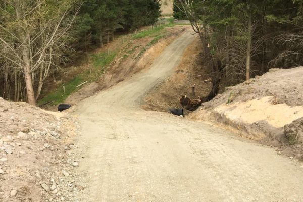 Long Rural Driveway Preparation Grading Ready For Sealing Or Gravel Chip North Canterbury