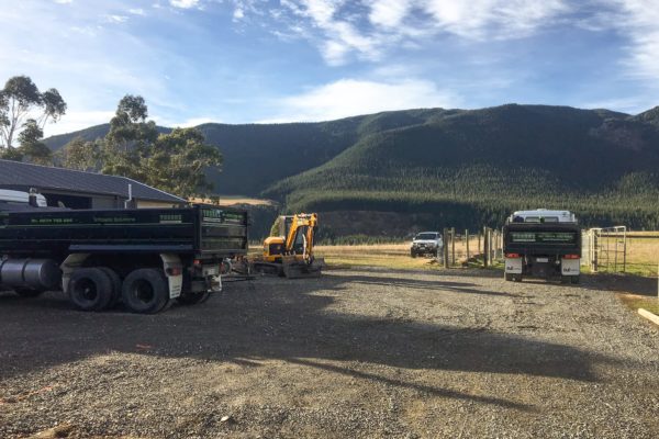 Thornz Landscapes On Site Preparing Land For Earthworks And Resurfacing