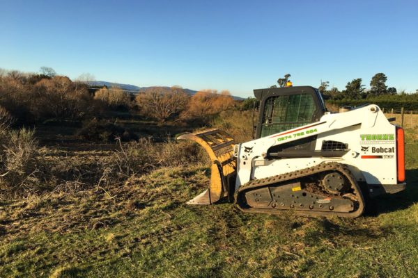 Thornz Landscapes Bobcat On Site Land Clearing North Canterbury