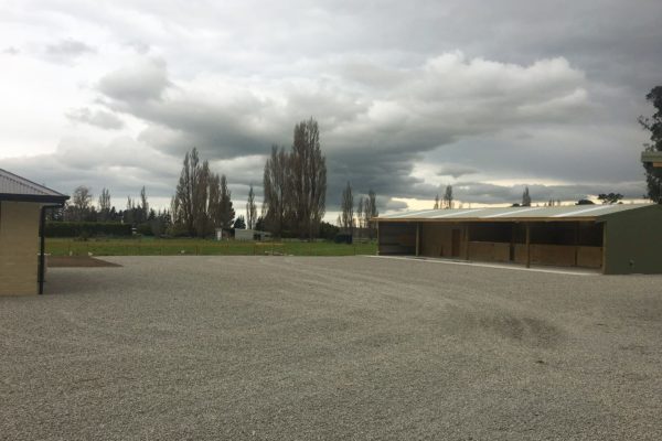 Completed Gravel Surfacing Project For Rural Driveway And Shed Area - North Canterbury