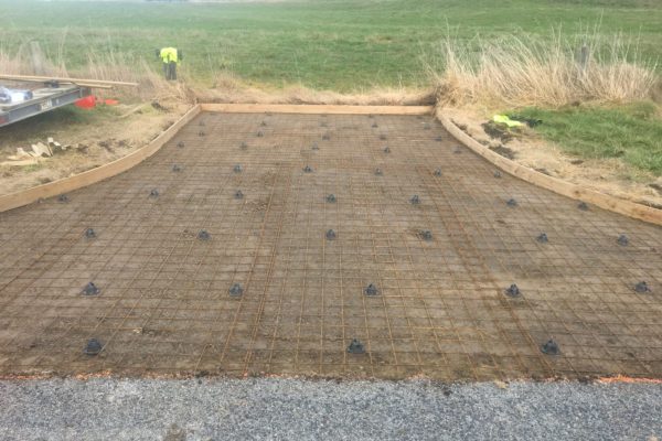 Thornz Landscapes Driveway preparation With Reinforced Steel And Timber Boxing