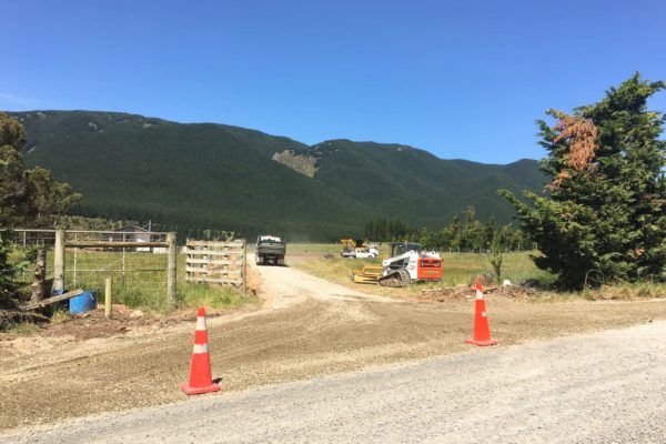 Preparing Rural Driveway For Gravel Lay