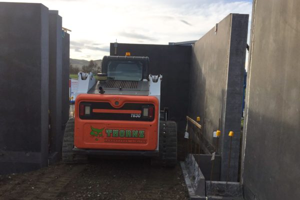 Thornz Landscapes Bobcat On Site Preparing Foundation