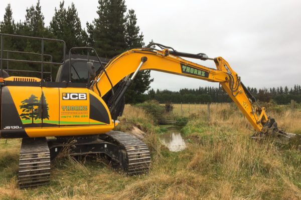 Creek Clearing And Water Run Off On Rural Property. Rural Earthworks