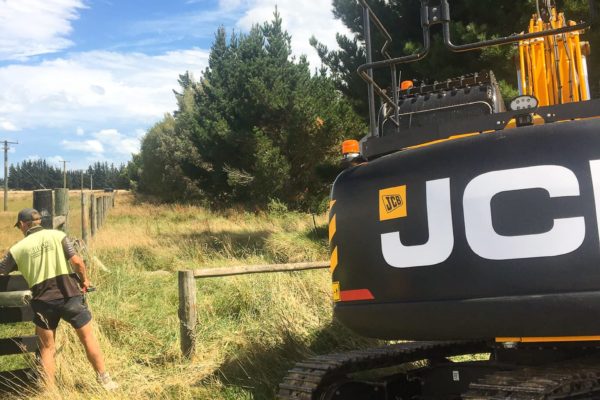 Thornz Landscapes JCB On Site Rural North Canterbury