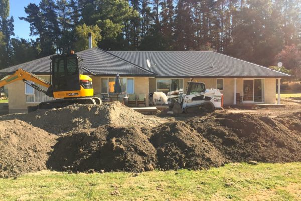 Thornz Landscapes Earthworks Excavation In Preparation For Lawn And Patio