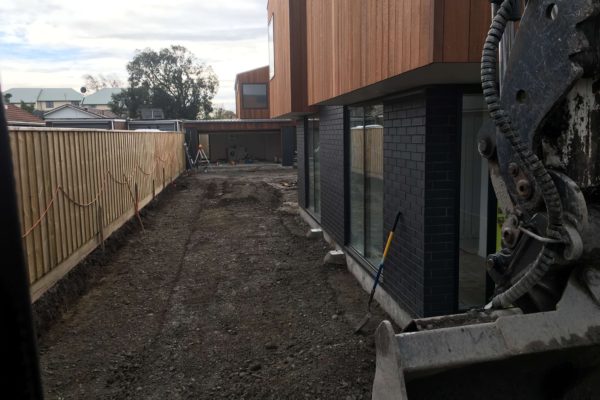 Land Preparation For New Build Ready For Concrete Driveway And Landscaping