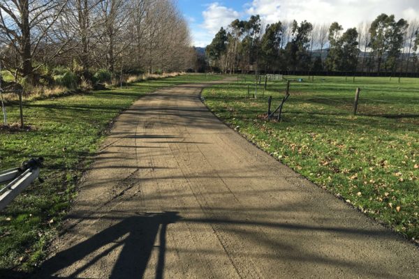 Driveway Preparation by Thornz Landscapes. Smooth Base Layer Completed North Canterbury