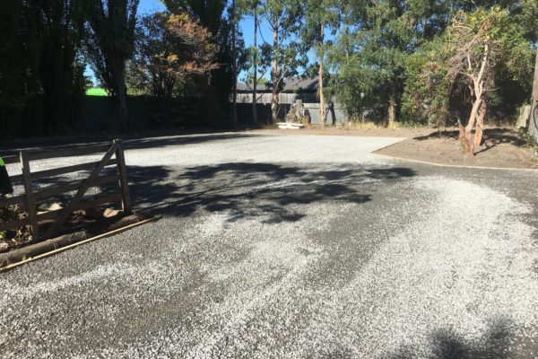 Timber Borders and Gravel Driveway Completed By Thornz Landscapes