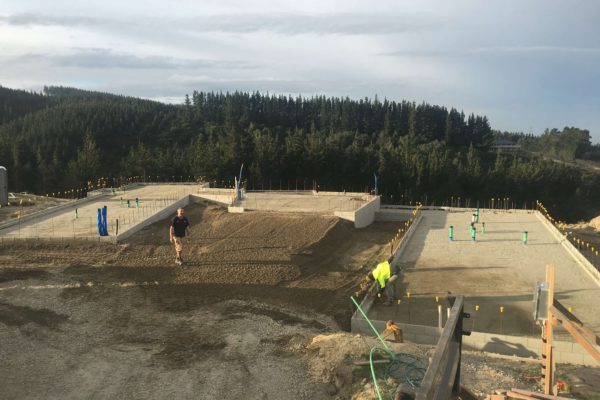 Thornz Landscapes Foundation Preparation For Hill Build With Breezeblock Retaining Wall