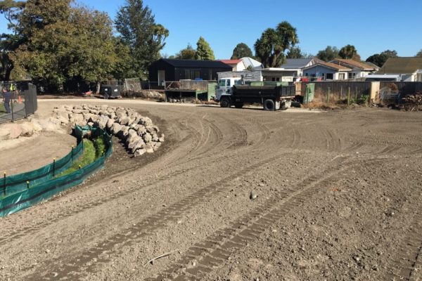 Thornz Landscapes Ground Preparation For Driveway Including Swale And Drainage